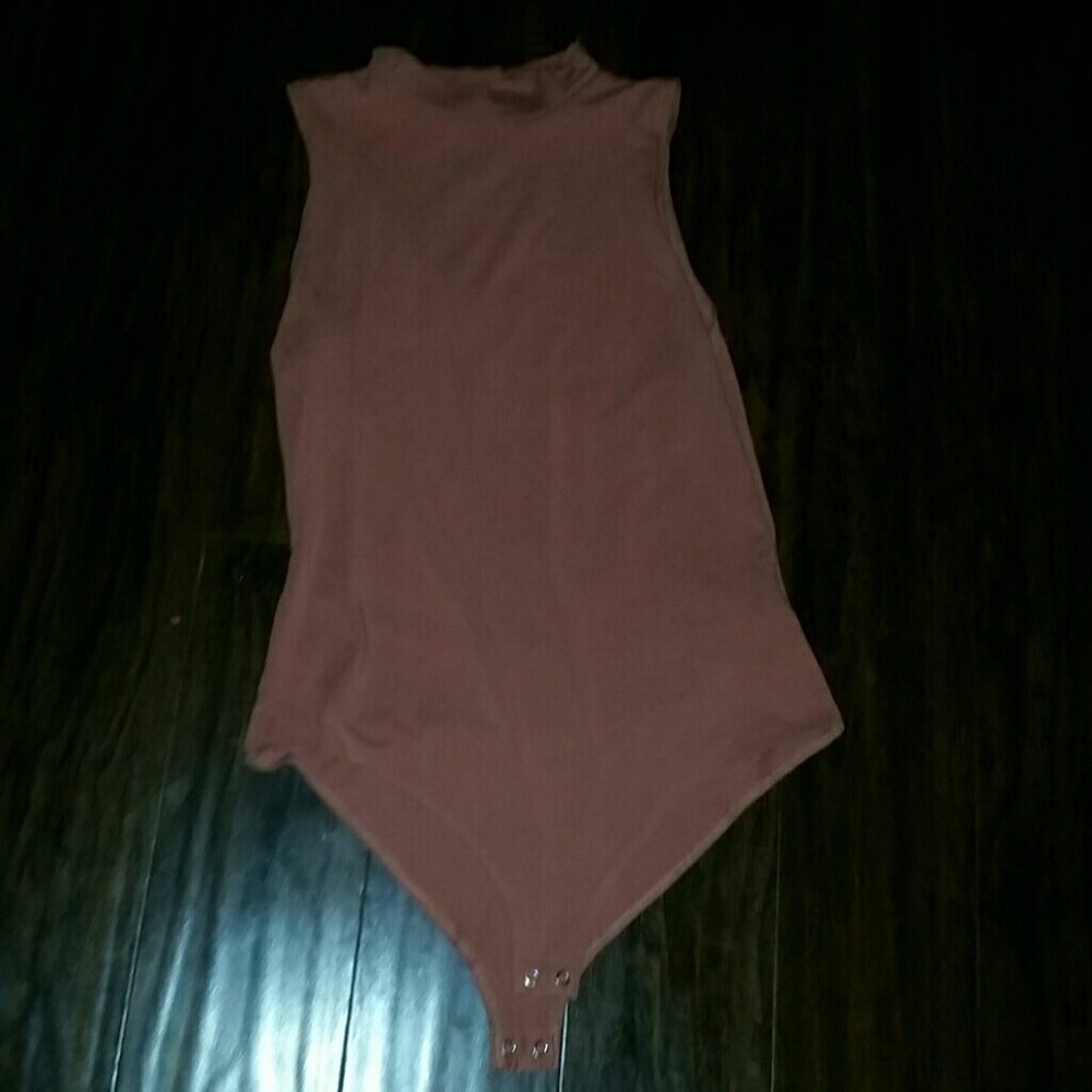 Orange pink body suit